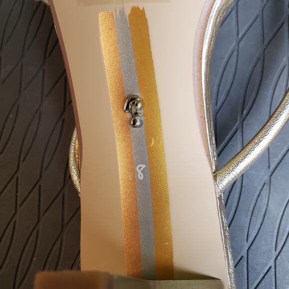 Sam Edelman Selma Knotted Slide Sandal Womens 8M Gold Chic Partycore - Picture 10 of 11